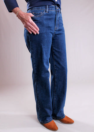 Charlie B Charlotte Straight Leg Jean front view - Fashion Crossroads Inc