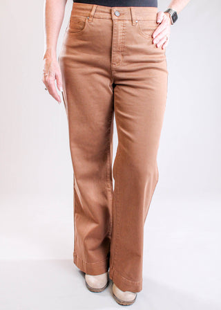 Tribal Sportswear Comfort Stretch Wide Leg Jean front view - Fashion Crossroads Inc.