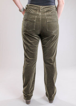 Tribal Sportswear Straight Leg Corduroy Pant Back View - Fashion Crossroads Inc