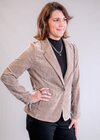 Liverpool Fitted Velvet Blazer