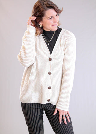 Avalin Long Sleeve Cardigan with Buttons