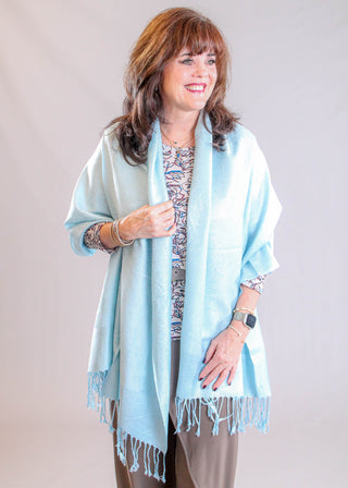 Jacquard Pashmina with Fringe