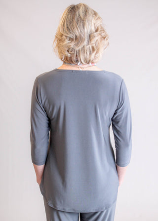 Sympli Go To Classic Relaxed Tee with 3/4 Sleeves