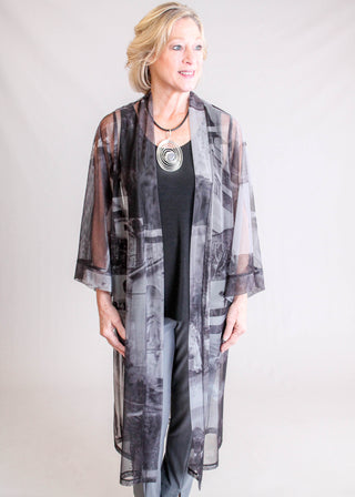 Sympli Barely Print Kimono