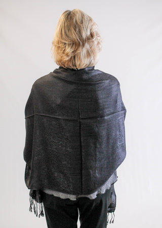 Jacquard Pashmina with Fringe