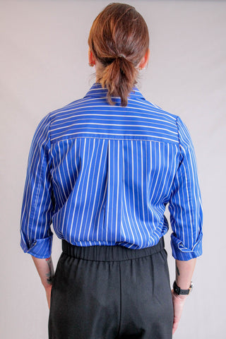 Foxcroft Margie Long Sleeve Striped Button Down Shirt