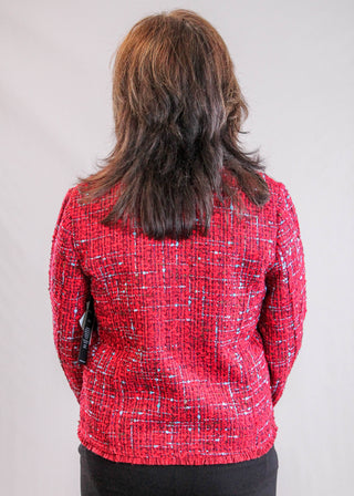 Liverpool Collarless Jacket back view - Fashion Crossroads Inc.