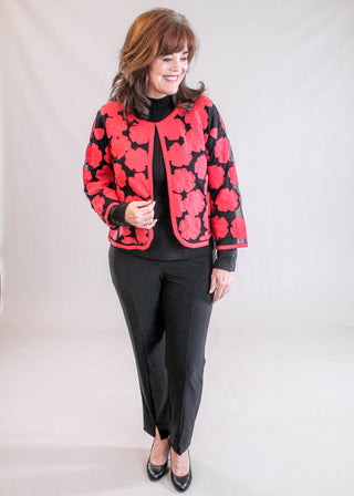Parsley and Sage Maribell Jacket modeled view - Fashion Crossroads Inc.