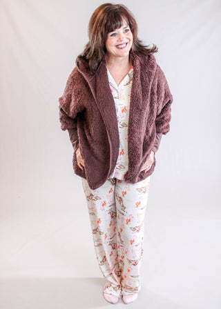 Hello Mello Drawstring Waist Pajama Pants with Cowgirls and Horses - Fashion Crossroads Inc