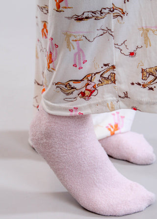 Lemon Lavender You Had Me At Aloe Spa Socks - Fashion Crossroads Inc