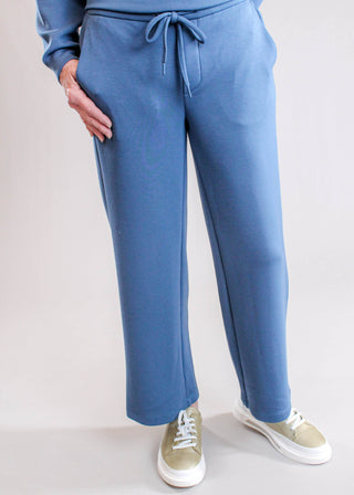 Liverpool Wide Leg Pull On Pant with Drawstring Waist Front View - Fashion Crossroads Inc