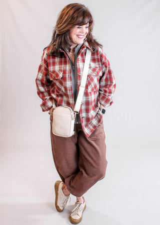 Blu Pepper Cotton Lounge Pant with Pockets Model View - Fashion Crossroads Inc