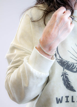 Blu Pepper Wild West Sweatshirt Detail View - Fashion Crossroads Inc