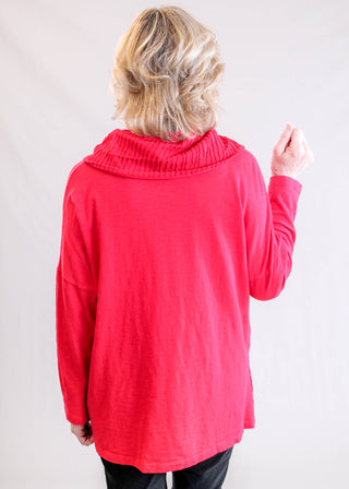 Jess and Jane Cotton Patch Pocket Tunic Back View - Fashion Crossroads Inc