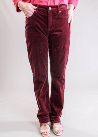 Tribal Sportswear Straight Leg Five Pocket Corduroy Pant -Front View - Fashion Crossroads Inc 