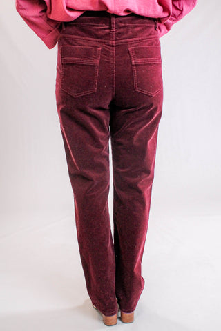 Tribal Sportswear Straight Leg Five Pocket Corduroy Pant -Back View - Fashion Crossroads Inc 
