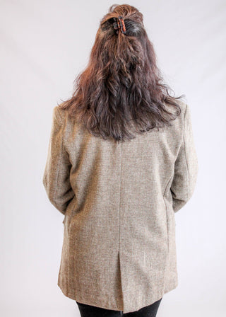 She + Sky Tweed Blazer back view - Fashion Crossroads Inc.