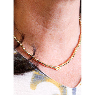 Kendra Scott Abbie Beaded Necklace with Marbled Amber Illusion - Fashion Crossroads Inc.