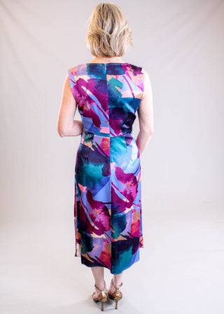 Sleeveless Midi Dress Model View - Fashion Crossroads Inc