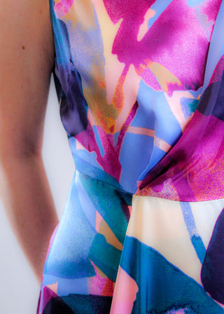 Sleeveless Midi Dress Model View - Fashion Crossroads Inc