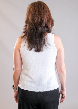 Nu Pop V Neck Tank Back View - Fashion Crossroads Inc.com