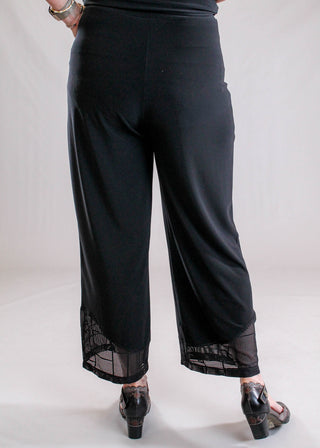 Sympli Honeycomb Mesh Mix Pant Back View - Fashion Crossroads Inc