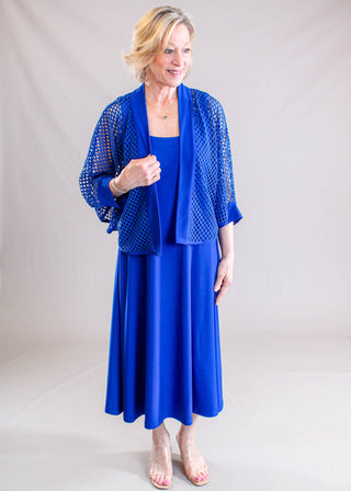 Honeycomb Shrug Model View - Fashion Crossroads Inc