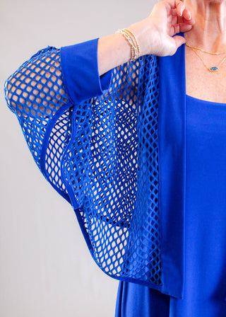 Honeycomb Shrug Detail View - Fashion Crossroads Inc