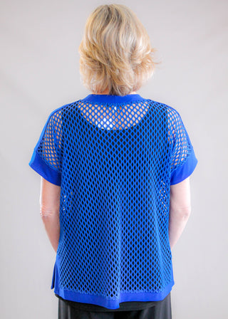 Honeycomb Boxy Top Back View - Fashion Crossroads Inc