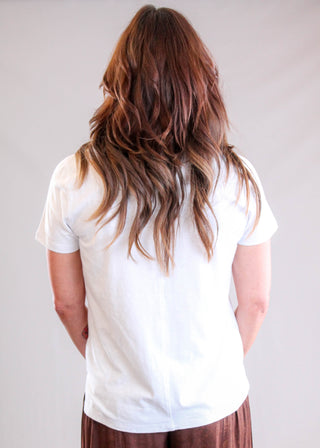 Tribal Sportswear V Neck Tee with Short Sleeves back view - Fashion Crossroads Inc.