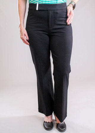 Liverpool Crop Flare With Extended Tab Waistband