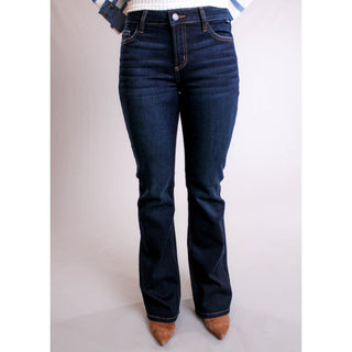 Cello Midrise Flare Jean front view - Fashion Crossroads inc.