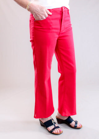 Liverpool Hannah Crop Flare Pant Side View - Fashion Crossroads Inc