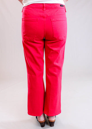 Liverpool Hannah Crop Flare Pant Back View - Fashion Crossroads Inc