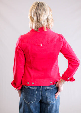 Liverpool Classic Jean Jacket Back View - Fashion Crossroads Inc