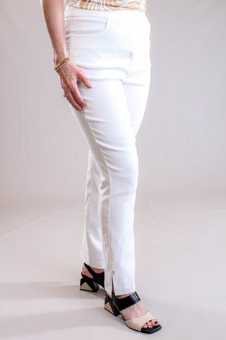 Tribal Sportswear Flatten It Slim Pull-On Ankle Pant Side View - Fashion Crossroads Inc