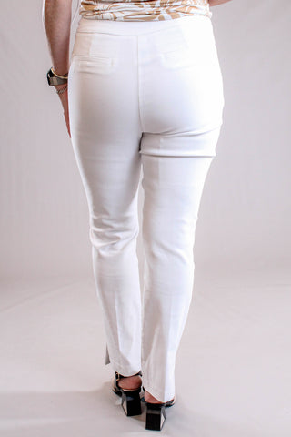 Tribal Sportswear Flatten It Slim Pull-On Ankle Pant Back View - Fashion Crossroads Inc