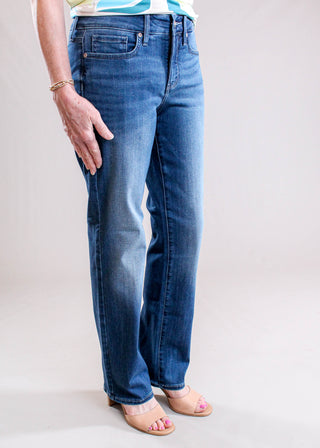 Not Your Daughter's Jeans Petite Straight Leg Side View - Fashion Crossroads Inc