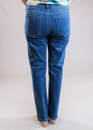 Not Your Daughter's Jeans Petite Straight Leg Back View - Fashion Crossroads Inc