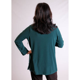 Sympli Core Cardigan with Pockets back view - Fashion Crossroads Inc.