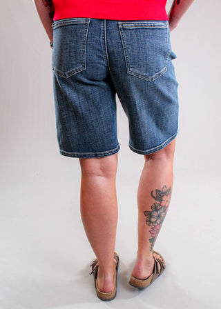 Liverpool High Rise Jort Back View - Fashion Crossroads Inc