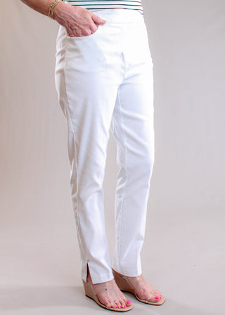 Tribal Sportswear Flatten It Slim Pull-On Ankle Pant side view - Fashion Crossroads Inc