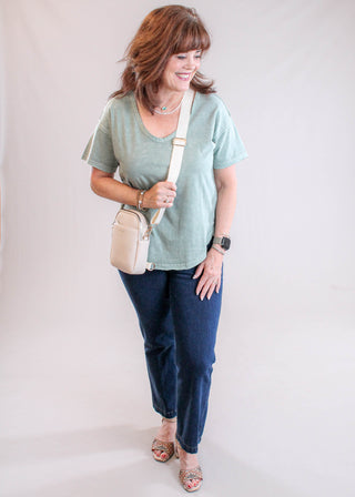 Lysse Baby Bootcut Ankle Jean styled view - Fashion Crossroads Inc.