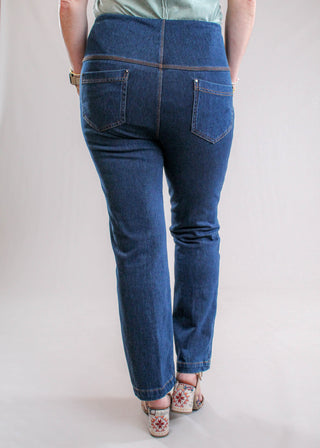 Lysse Baby Bootcut Ankle Jean back view - Fashion Crossroads Inc.