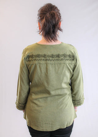 Parsley & Sage Yuki 3/4 Sleeve Top