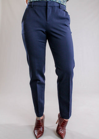 Liverpool Kelsey Trouser in Cadet Blue -Front View-Fashion Crossroads Inc