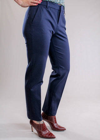 Liverpool Kelsey Trouser in Cadet Blue -Side View-Fashion Crossroads Inc