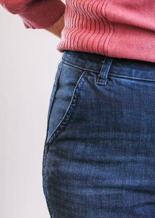 Democracy Absolution Skyrise Double Side Seam Trouser Jean pocket view - Fashion Crossroads Inc.