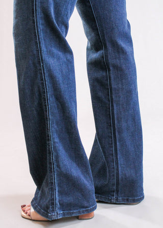 Democracy Absolution Skyrise Double Side Seam Trouser Jean hem view - Fashion Crossroads Inc.