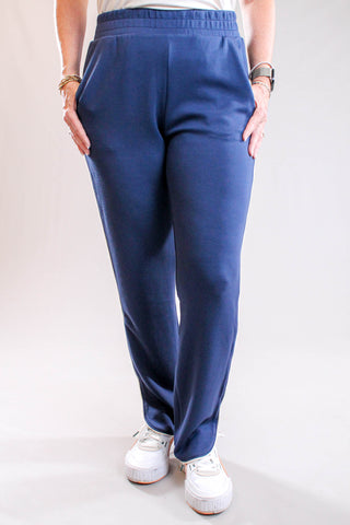 Tribal Sportswear Pull On Ankle Pant with Pockets Front View - Fashion Crossroads Inc